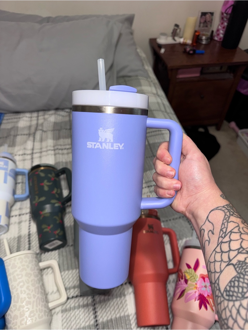 Stanley Lavender Travel Tumbler with Handle